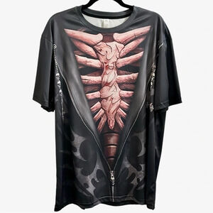 Men’s 3D illusion graphic print t-shirt. NEW.